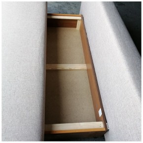 Диван-кровать Комфорт без подлокотников BALTIC GREY (4 подушки) в Боровском - borovskij.ok-mebel.com | фото 5